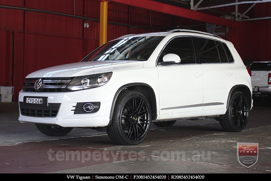 20x8.5 20x10 Simmons OM-C FB on VW TIGUAN 