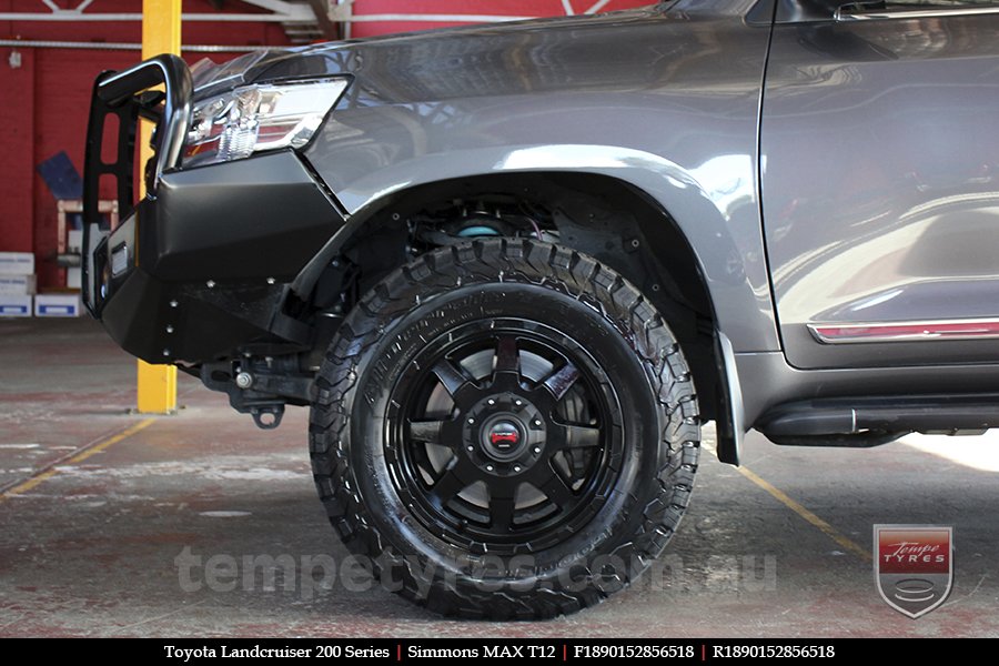 18x9.0 Simmons MAX T12 MK on TOYOTA LANDCRUISER 200 SERIES