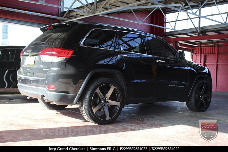 22x9.5 Simmons FR-C Black Tint NCT on JEEP GRAND CHEROKEE