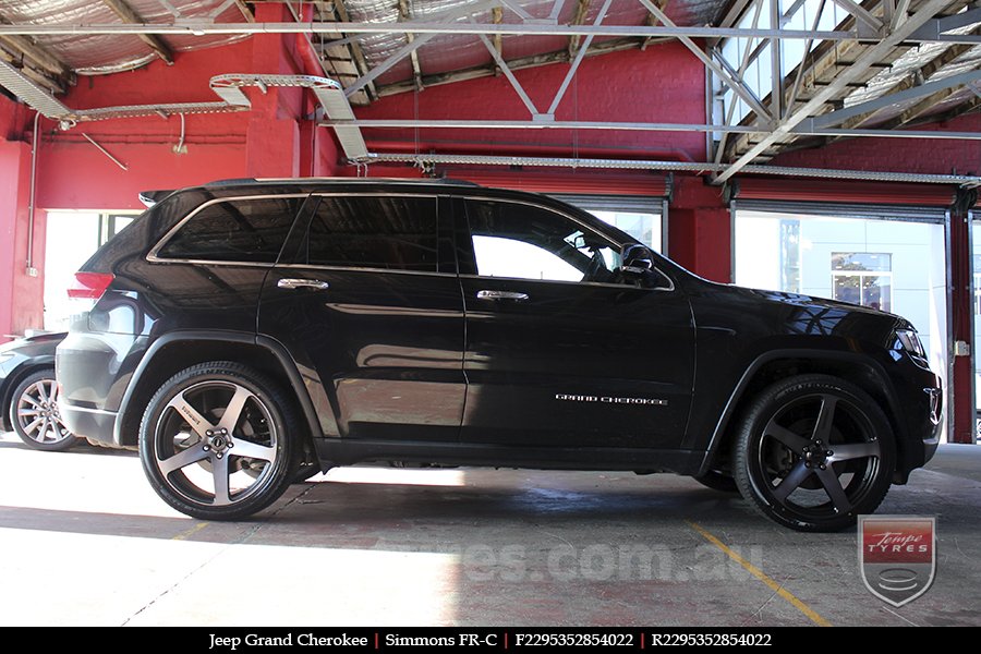 22x9.5 Simmons FR-C Black Tint NCT on JEEP GRAND CHEROKEE