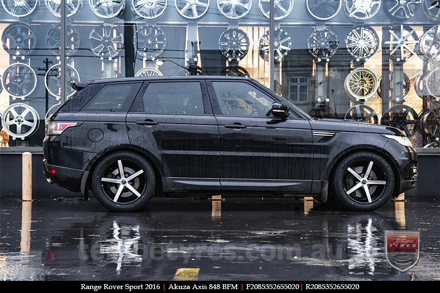 20x8.5 Akuza Axis 848 BFM on RANGE ROVER SPORT