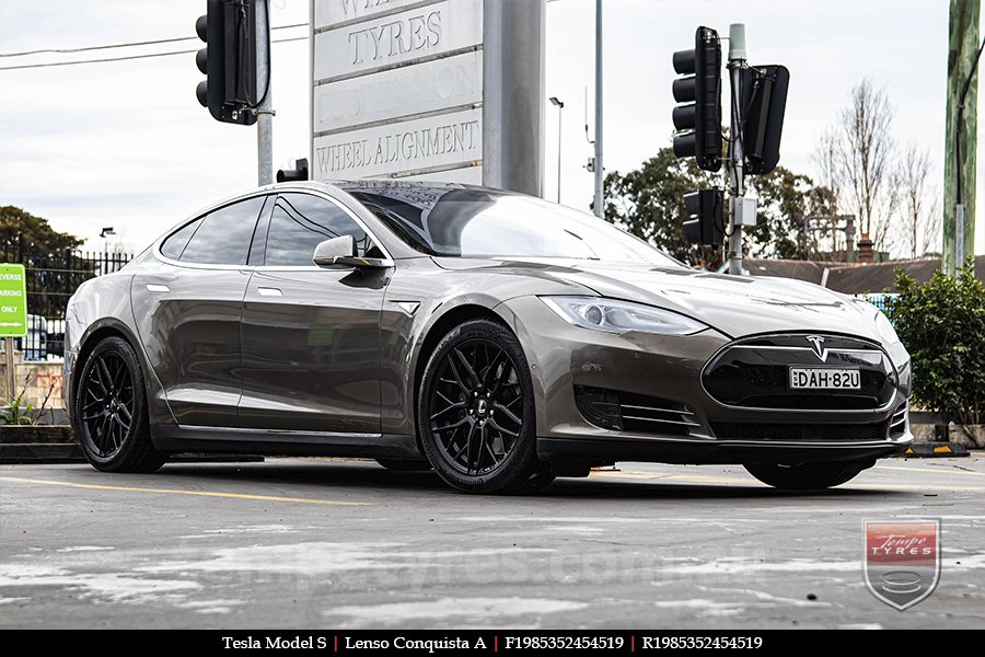 19x8.5 19x9.5 Lenso Conquista A CQA MK  on TESLA MODEL S