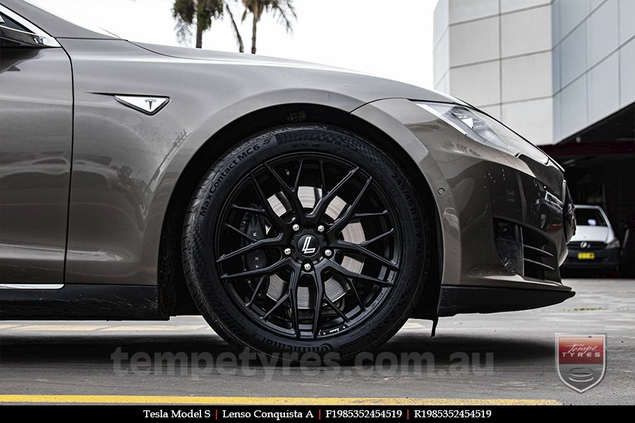 19x8.5 19x9.5 Lenso Conquista A CQA MK  on TESLA MODEL S