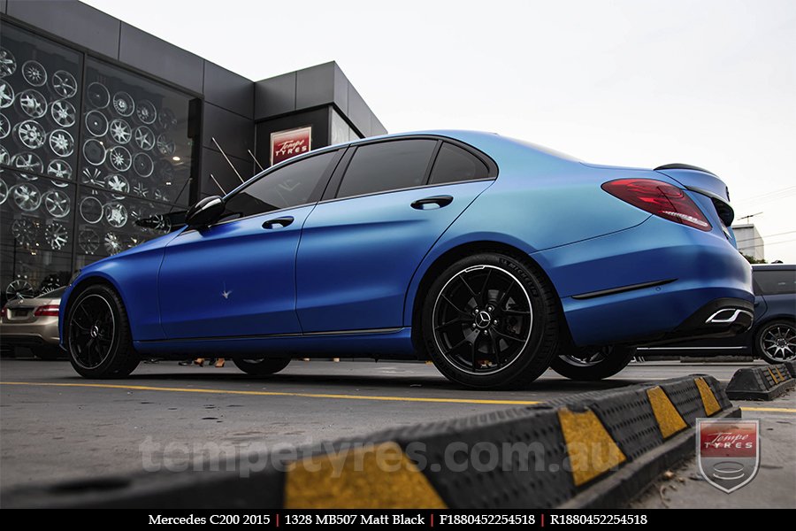 18x8.0 1328 MB507 Matt Black on MERCEDES C-Class