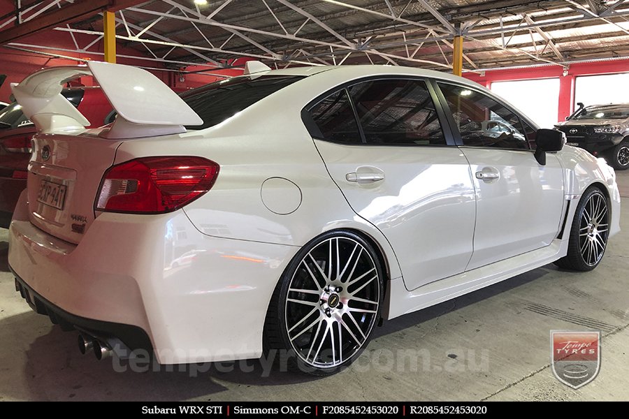 20x8.5 20x10 Simmons OM-C BM on SUBARU WRX