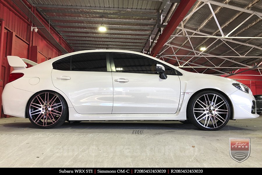 20x8.5 20x10 Simmons OM-C BM on SUBARU WRX