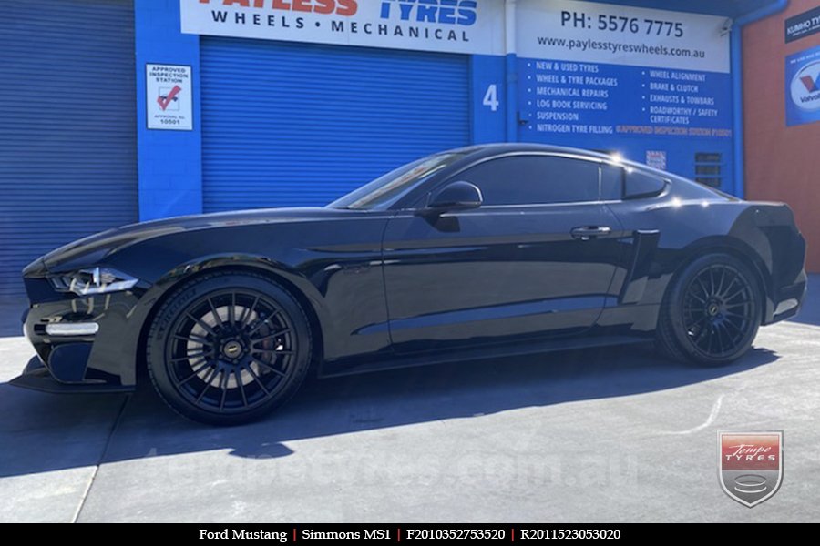 20x10 20x11 Simmons MS1 MK on FORD MUSTANG