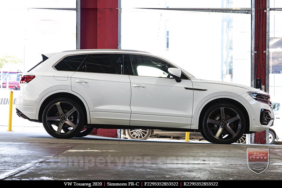 22x9.5 Simmons FR-C Black Tint NCT on VW TOUAREG