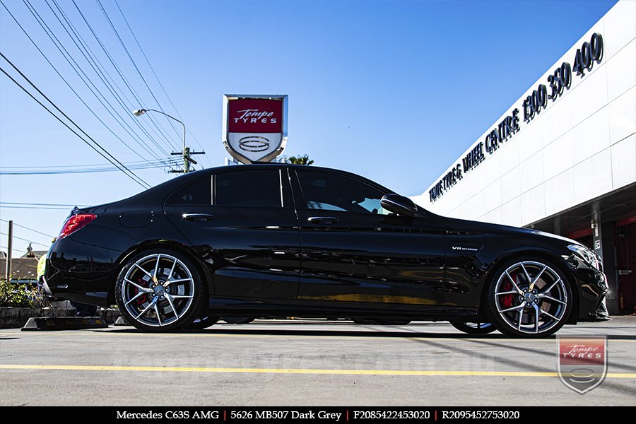 20x8.5 20x9.5 5626 MB507 Dark Grey on MERCEDES C-Class