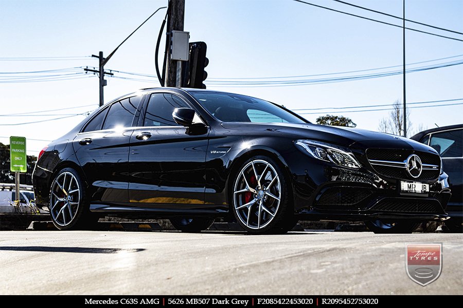 20x8.5 20x9.5 5626 MB507 Dark Grey on MERCEDES C-Class