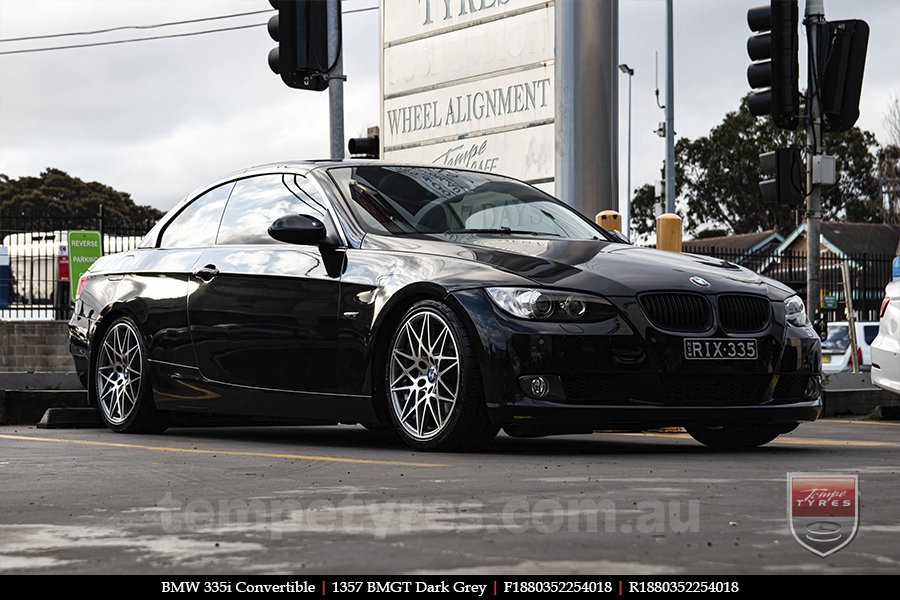 18x8.0 1357 BMGT Dark Grey on BMW 3 SERIES