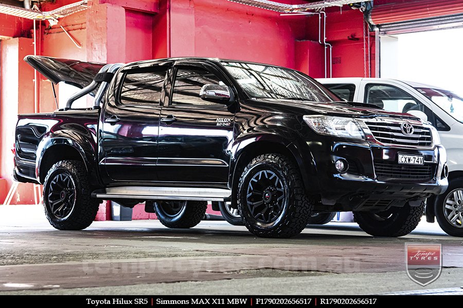 17x9.0 Simmons MAX X11 MBW on TOYOTA HILUX SR5