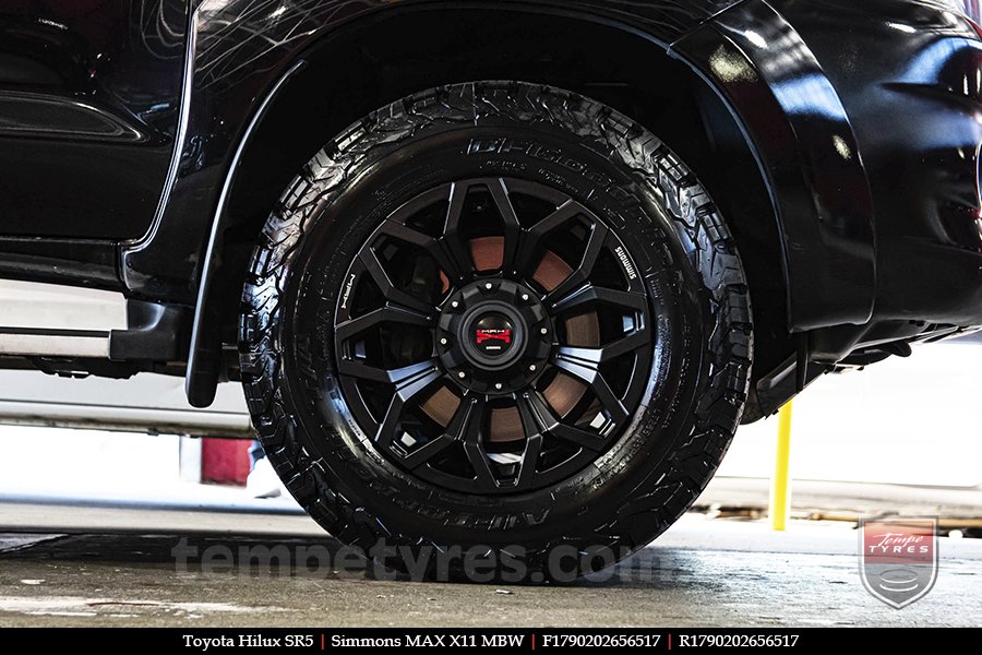 17x9.0 Simmons MAX X11 MBW on TOYOTA HILUX SR5