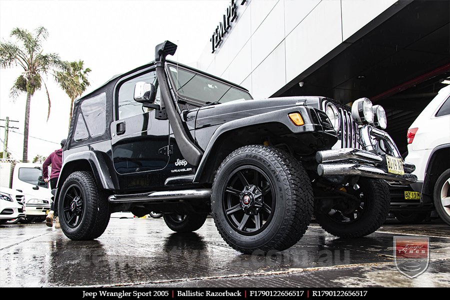 17x9.0 Ballistic Razorback on JEEP WRANGLER