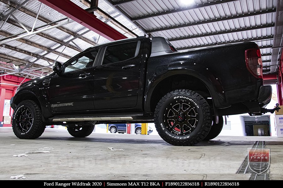 18x9.0 Simmons MAX T12 BKA on FORD RANGER WILDTRAK