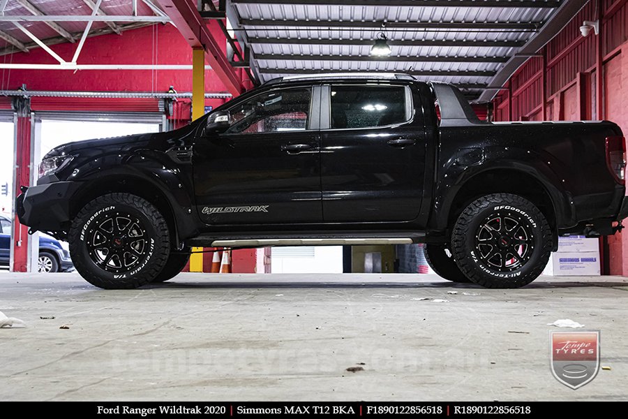 18x9.0 Simmons MAX T12 BKA on FORD RANGER WILDTRAK