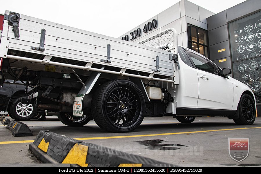 20x8.5 20x9.5 Simmons OM-1 Flat Black on FORD FALCON