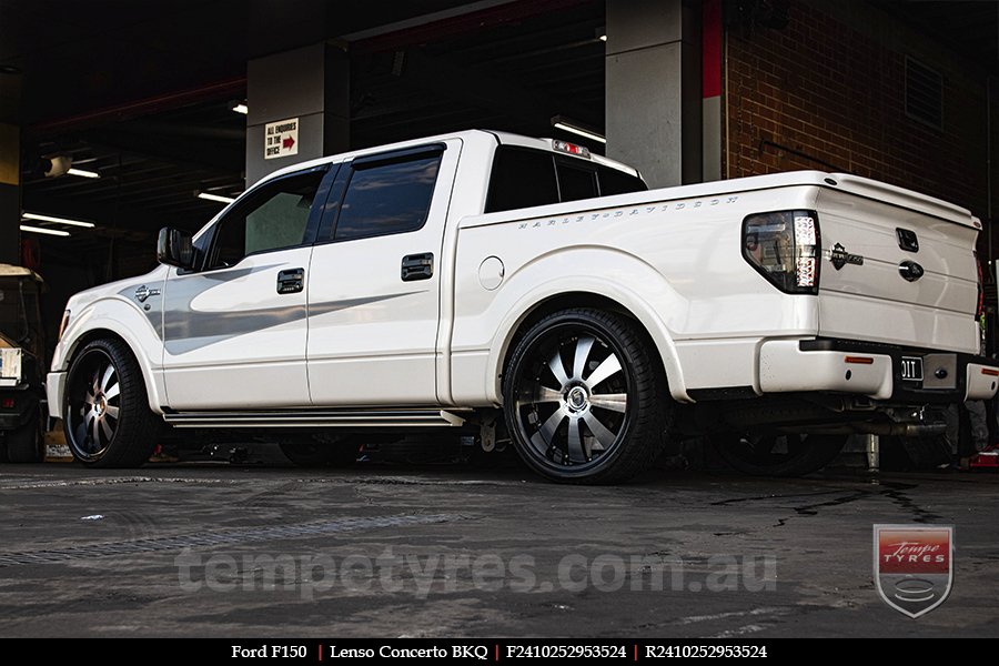 24x10 Lenso Concerto - BKQ on FORD F150 