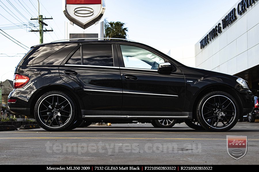 22x10 7132 GLE63 Matt Black on MERCEDES ML-Class