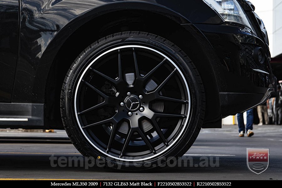 22x10 7132 GLE63 Matt Black on MERCEDES ML-Class