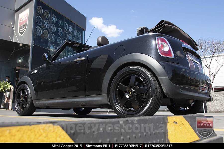 17x7.0 17x8.5 Simmons FR-1 Satin Black on MINI COOPER