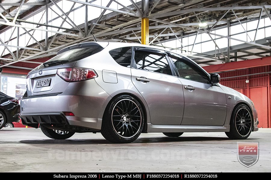 18x8.0 Lenso Type-M MBJ on SUBARU IMPREZA