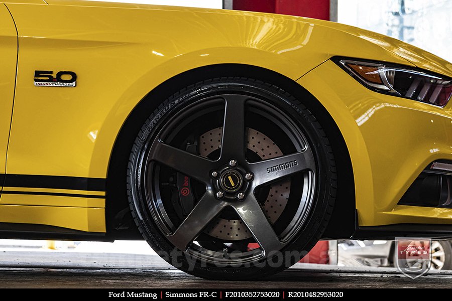 20x8.5 20x10 Simmons FR-C Hyper Dark NCT on FORD MUSTANG