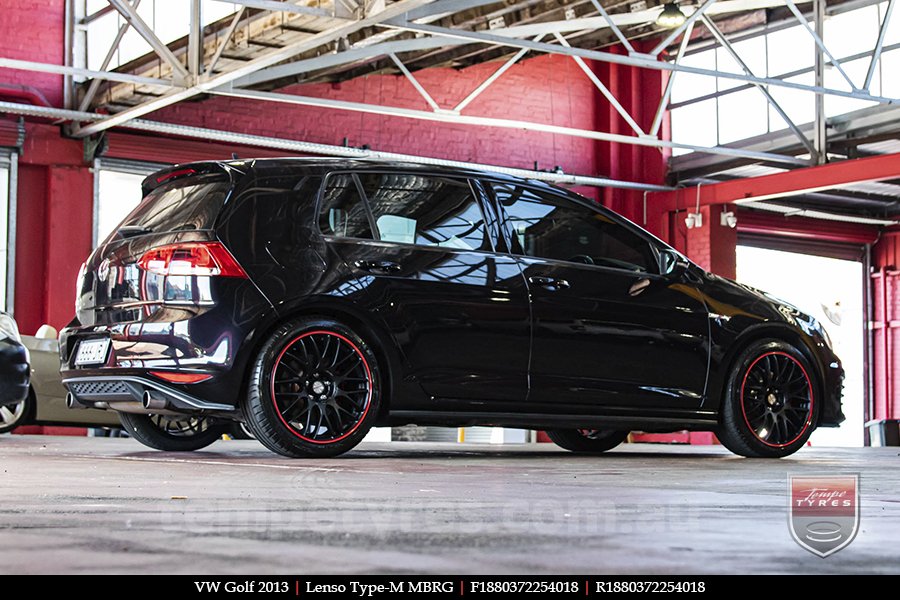 18x8.0 Lenso Type-M MBRG on VW GOLF 