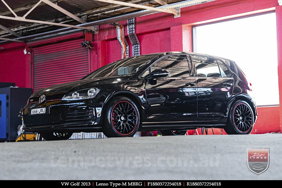 18x8.0 Lenso Type-M MBRG on VW GOLF 