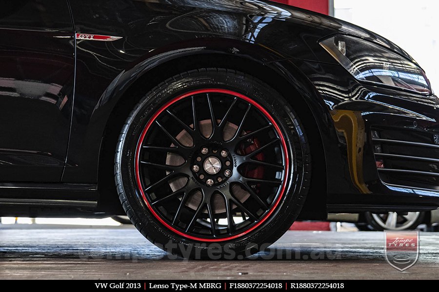 18x8.0 Lenso Type-M MBRG on VW GOLF 