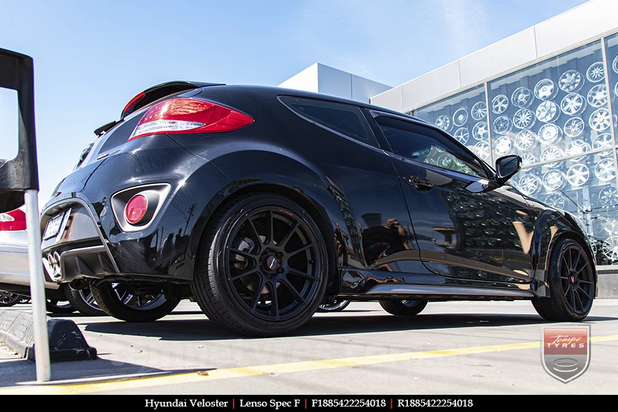 18x8.5 Lenso Spec F MB on HYUNDAI VELOSTER