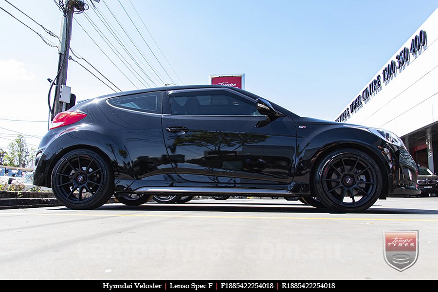 18x8.5 Lenso Spec F MB on HYUNDAI VELOSTER