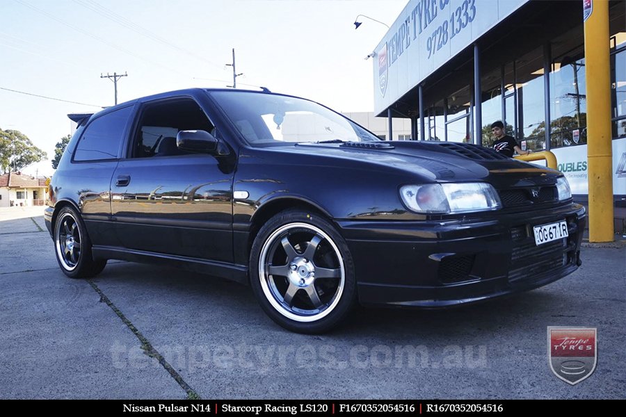 16x7.0 Starcorp Racing LS120 on NISSAN PULSAR