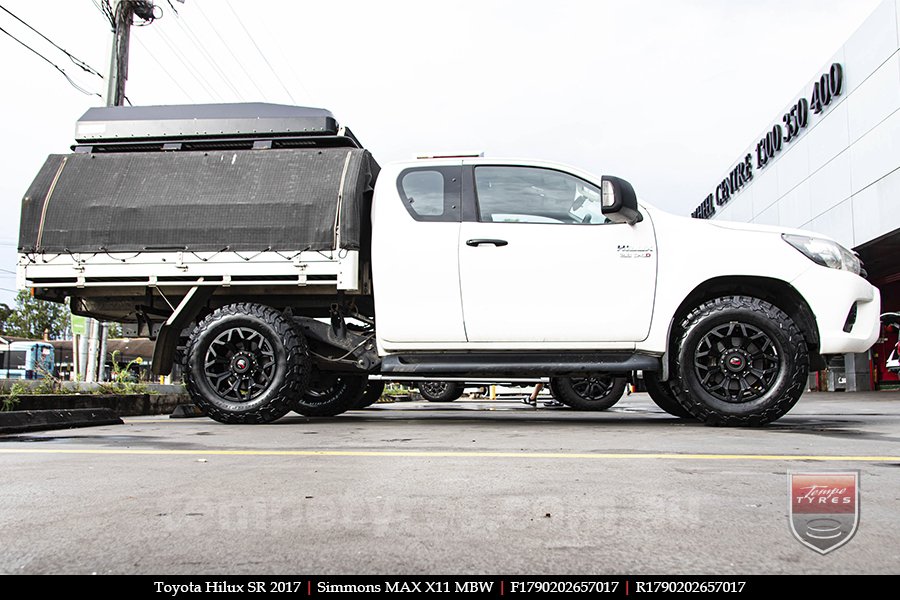 17x9.0 Simmons MAX X11 MBW on TOYOTA HILUX