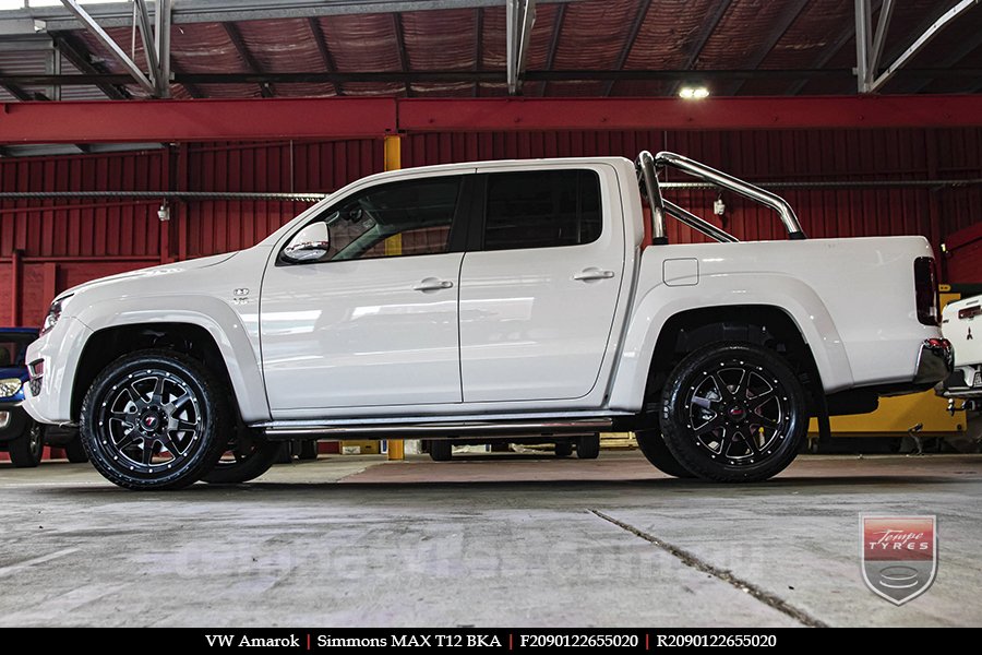 20x9.0 Simmons MAX T12 BKA on VW AMAROK