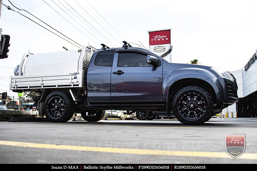 18x9.0 Ballistic Scythe Millworks on ISUZU D-MAX