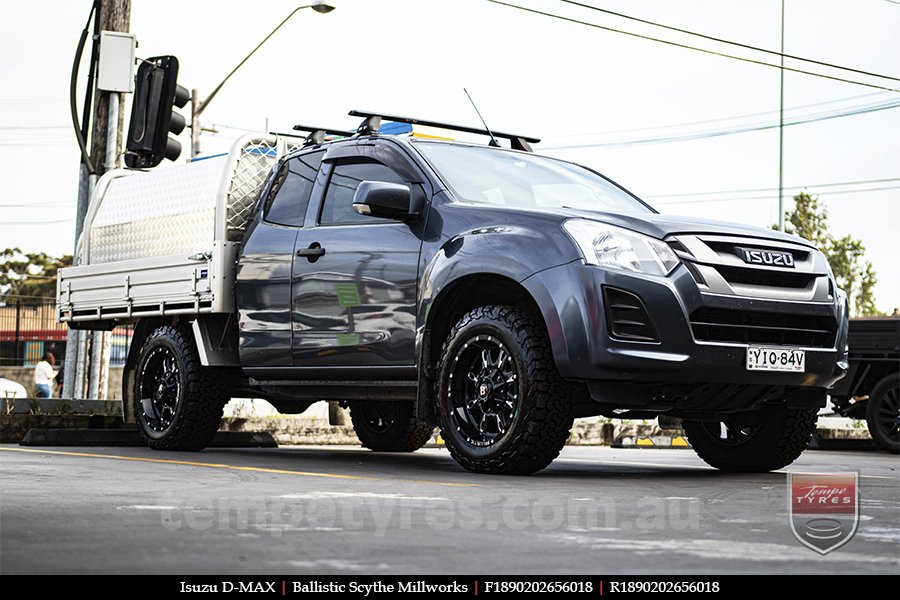 18x9.0 Ballistic Scythe Millworks on ISUZU D-MAX