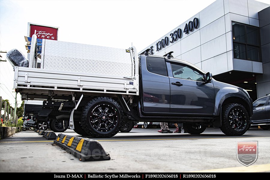 18x9.0 Ballistic Scythe Millworks on ISUZU D-MAX