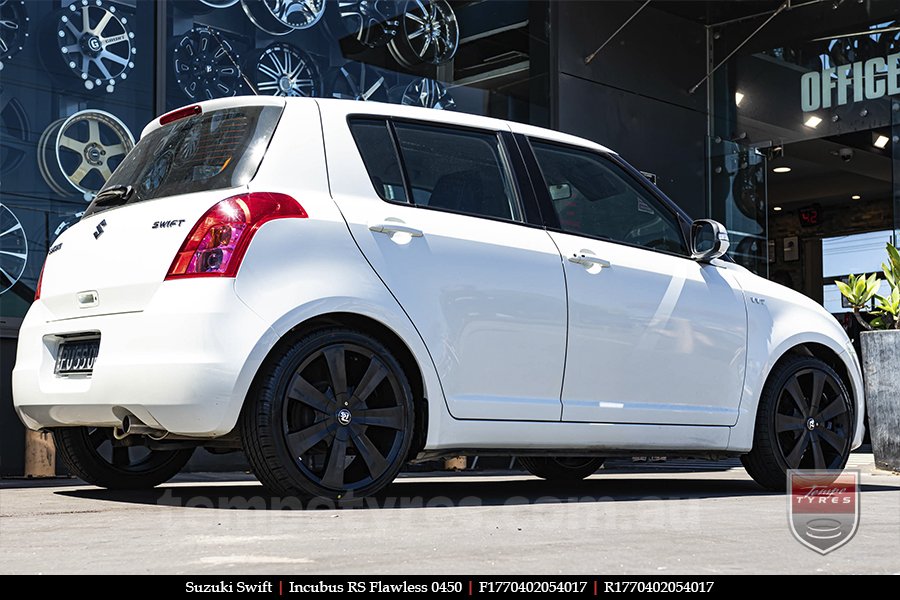 17x7.0 Incubus RS Flawless 0450 on SUZUKI SWIFT