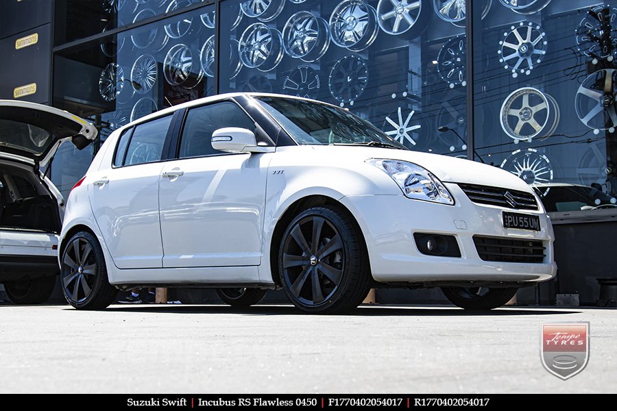 17x7.0 Incubus RS Flawless 0450 on SUZUKI SWIFT