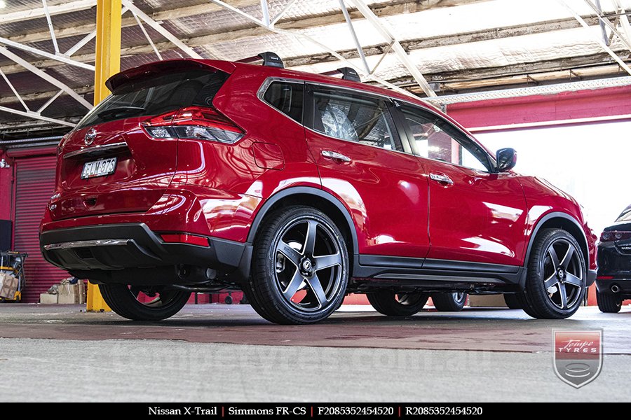 20x8.5 20x10 Simmons FR-CS Satin Black NCT  on NISSAN X-TRAIL