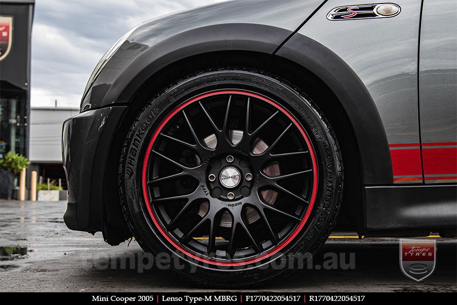 17x7.0 Lenso Type-M - MBRG on MINI COOPER