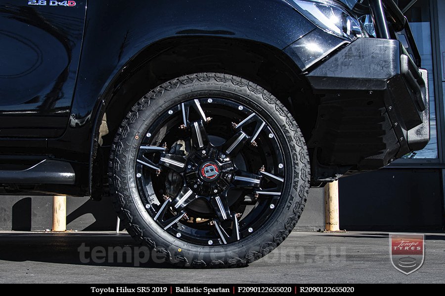 20x9.0 Ballistic Spartan on TOYOTA HILUX SR5