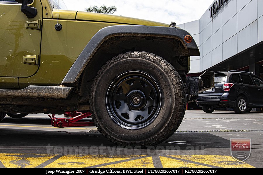 17x8.0 Grudge Offroad BWL Steel on JEEP WRANGLER