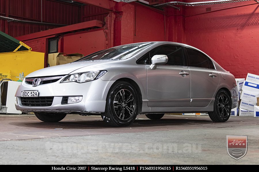 15x6.0 Starcorp Racing LS418 on HONDA CIVIC