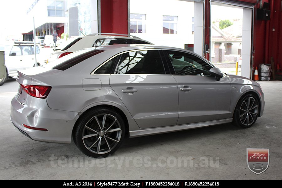 18x8.0 Style5477 Matt Grey on AUDI A3