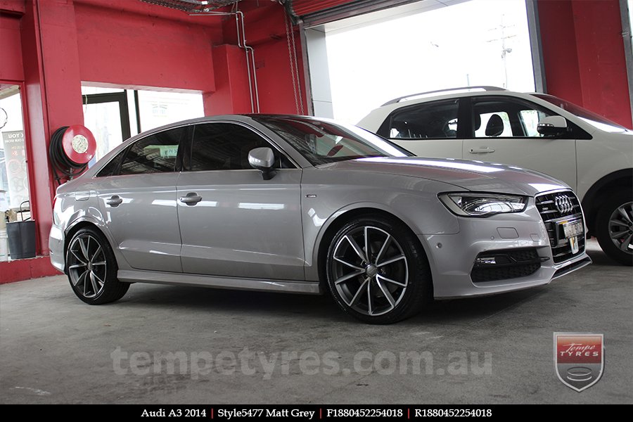 18x8.0 Style5477 Matt Grey on AUDI A3