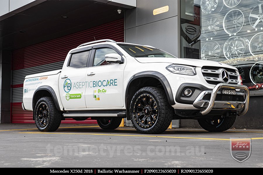 20x9.0 Ballistic Warhammer on MERCEDES X-Class