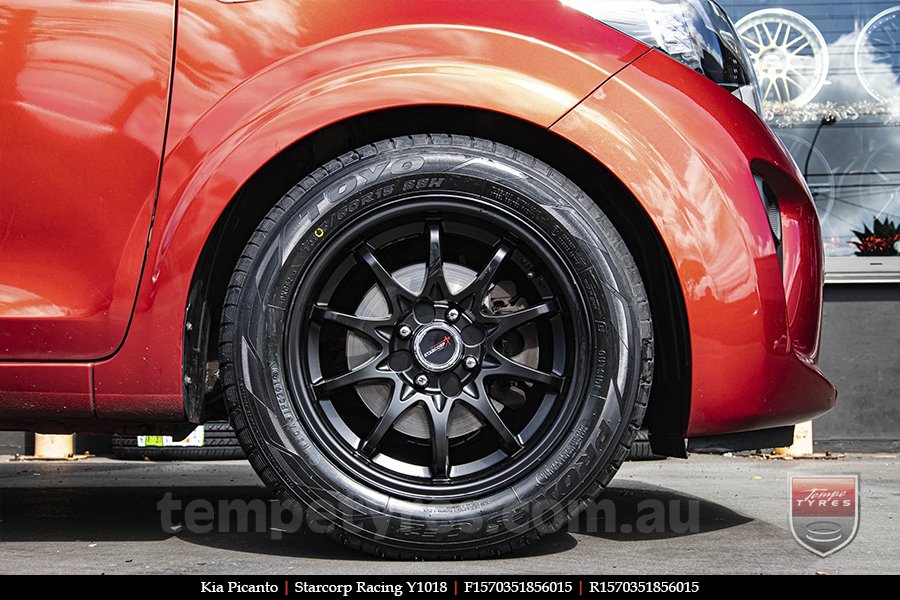 15x7.0 Starcorp Racing ECLIPSE on KIA PICANTO