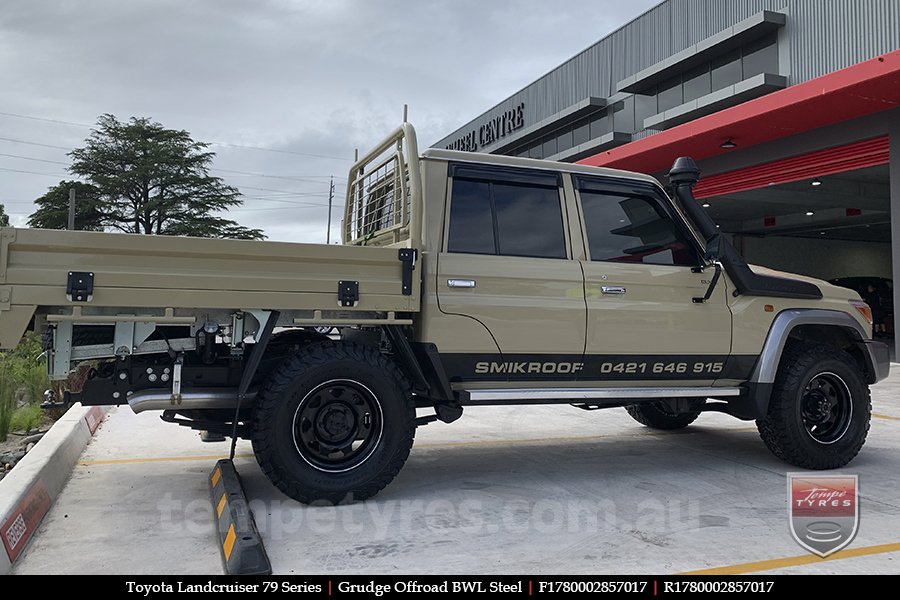 17x8.0 Grudge Offroad BWL Steel on TOYOTA LANDCRUISER 79 SERIES